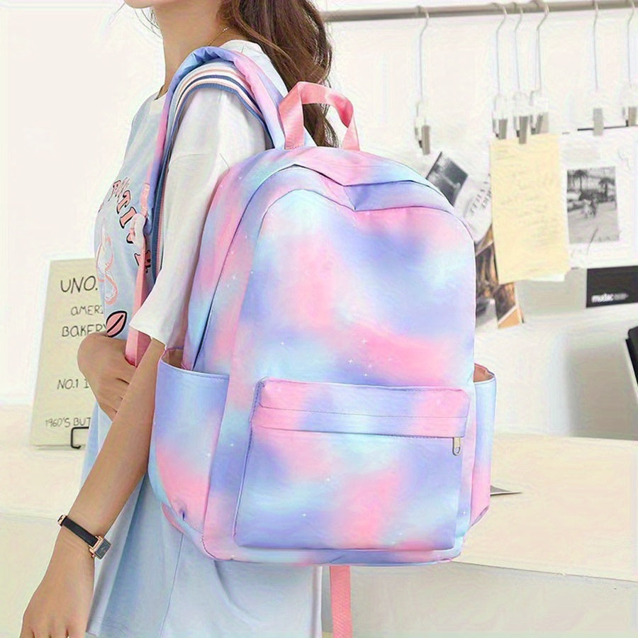 Conjunto de Mochila Escolar Stitch, 3 Peças, Incluindo Estojo, Lancheira e Mochila.