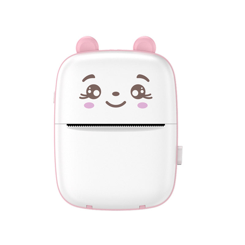 Mini impressora fotográfica portátil com desenhos animados, sem fio, para Android e iOS.