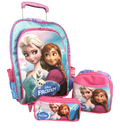 Kit Escolar - Mochila Frozen Com Carrinho, Lancheira Térmica e Estojo