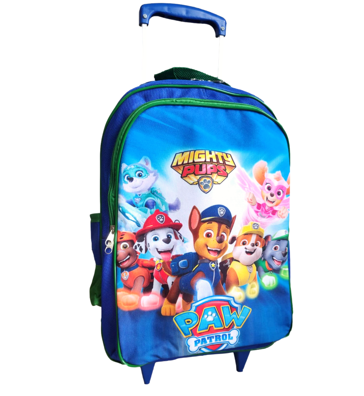 Mochila Escolar Patrulha Canina com Carrinho de Rodinhas