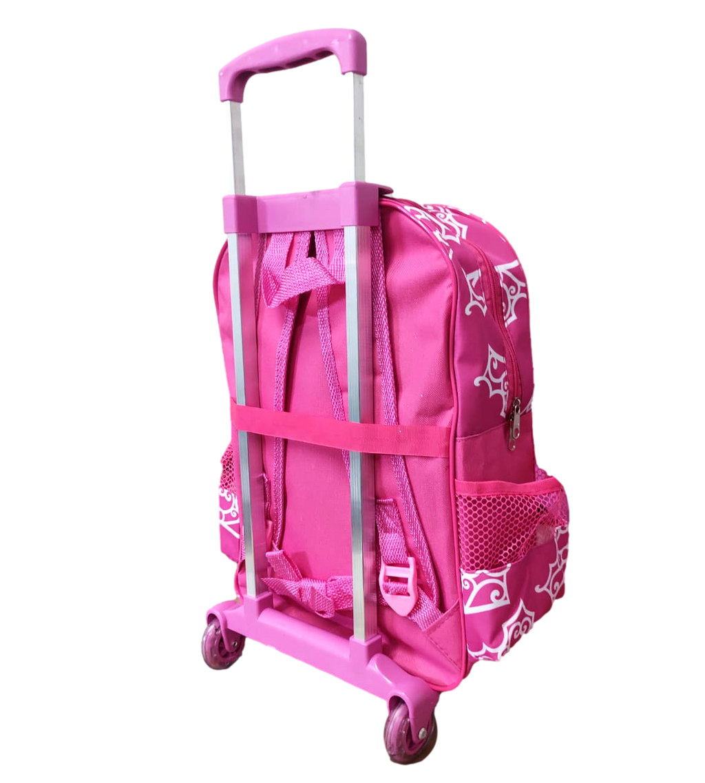 Kit Escolar Mochila Patrulha Canina Com Carrinho de Rodinha, Lancheira Térmica e Estojo