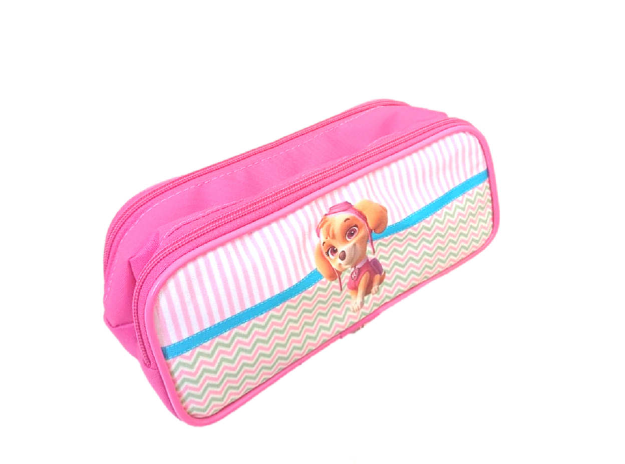 Kit Escolar Mochila Patrulha Canina Com Carrinho de Rodinha, Lancheira Térmica e Estojo