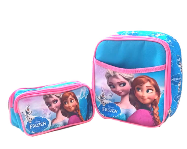 Kit Escolar - Mochila Frozen Com Carrinho, Lancheira Térmica e Estojo